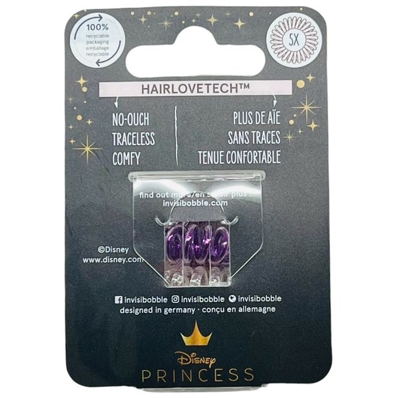 Disney Princess Invisibobble No-Ouch Hair Rings Traceless - 5 Count Ages 4+ - Picture 8 of 12
